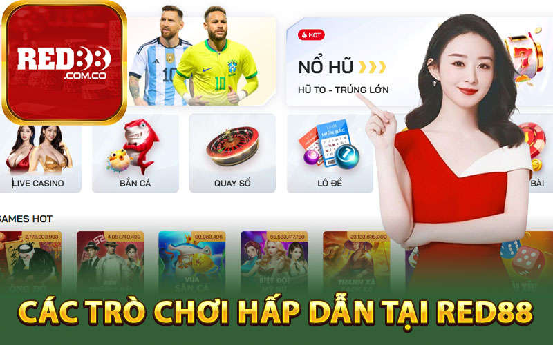 Các trò chơi hấp dẫn nhất tại Red88